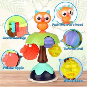 img 3 attached to 🍼 High Chair Spin Rattles by Kidpal - Suction Toys for Babies 6-12 Months, Developmental Infant Toys for 6-12 Months, Sensory Toys for Newborn Boys and Girls - Ideal Baby Gifts 6-12 Months