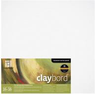 🎨 ampersand museum series claybord panels: ideal for paint and ink, 1/8 inch depth, 16x16 inch (cbs1616) logo