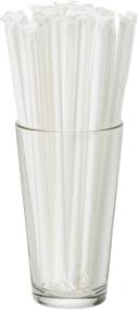 img 2 attached to 🥤 DuraHome Clear Plastic Straws - 1000 Pack, Individually Wrapped - 8 inch Drinking Straw, BPA Free - Restaurant Style Disposable Straws, Bulk Set