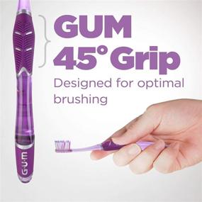 img 2 attached to 🦷 GUM 525PH Technique Deep Clean Toothbrush, Compact Soft Bristles, Professional Sample Pack of 12