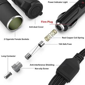 img 2 attached to Warmstor Cigarette Lighter Splitter Extension