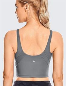 img 3 attached to CRZ YOGA Longline Wirefree Workout Women's Clothing for Lingerie, Sleep & Lounge
