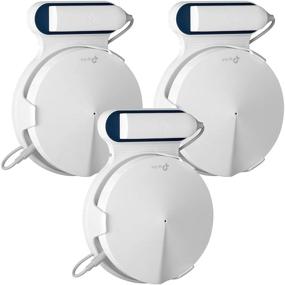 img 4 attached to 🔧 STANSTAR Wall Mount for TP-Link Deco M9 Plus: Sturdy Brackets, Space Saving Solution with Easy Mobility (3 Pack)