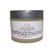 glimmer goddess: a guide to organic triple action daily moisturizer, 2 oz logo