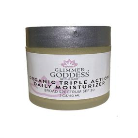 img 1 attached to Glimmer Goddess: A Guide to Organic Triple Action Daily Moisturizer, 2 oz