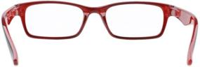 img 1 attached to Eyekepper Black-Red Reading Glasses with Spring Hinges and Case (+2.0)