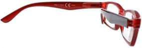 img 2 attached to Eyekepper Black-Red Reading Glasses with Spring Hinges and Case (+2.0)