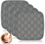 🐹 rypet guinea pig fleece cage liners - 4 pack of washable pee pads: waterproof, reusable & non-slip bedding for small animals (12"x 12") logo