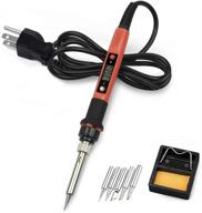 🔥 digital thermostatic soldering iron with adjustable temperature логотип