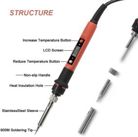 img 2 attached to 🔥 Digital Thermostatic Soldering Iron with Adjustable Temperature