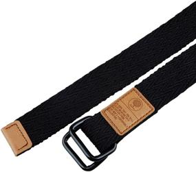 img 2 attached to Moonsix Canvas Military D Ring Buckle Men's Accessories in Belts