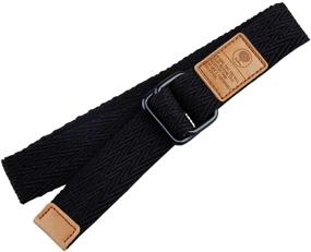 img 3 attached to Moonsix Canvas Military D Ring Buckle Men's Accessories in Belts