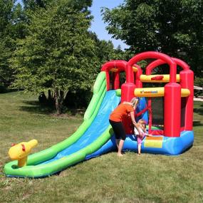 img 1 attached to 🏖️ Ultimate Water Fun with the Inflatable Bounce House Water Playstation