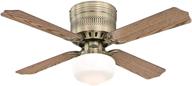 🕯️ westinghouse lighting 7230900 casanova supreme 42 inch indoor ceiling fan with light - antique brass finish логотип