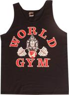 world gym w321 tank top: classic logo for athletic comfort логотип