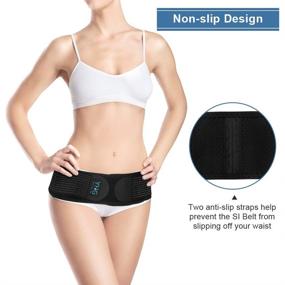 img 1 attached to Sacroiliac Hip Belt for Women and Men with Double-Layer Elastic Straps - Support for SI Joint, Sciatica, Pelvis, Lumbar Pain Relief