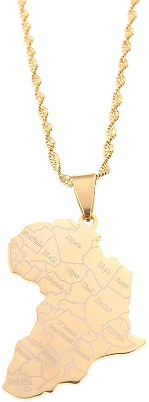 stainless country necklace jewelry gold 로고