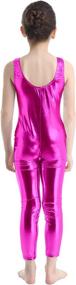 img 1 attached to Agoky Metallic Gymnastics Leotard Jumpsuit Sports & Fitness for Other Sports