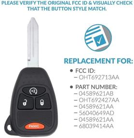 img 1 attached to Keyless2Go Keyless Replacement Vehicles OHT692713AA Car & Vehicle Electronics