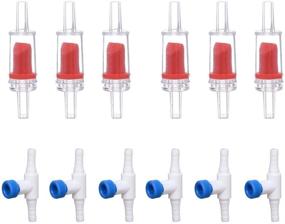 img 4 attached to 🐠 Alegi Aquarium Air Pump Accessories with Non-Return Check Valves and Air Control Valves for 3/16" Aquarium Tubing (Pack of 6 Check valves + 6 Control Valves)