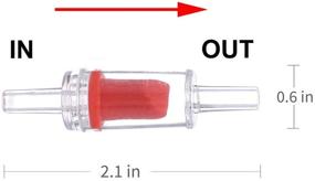 img 1 attached to 🐠 Alegi Aquarium Air Pump Accessories with Non-Return Check Valves and Air Control Valves for 3/16" Aquarium Tubing (Pack of 6 Check valves + 6 Control Valves)