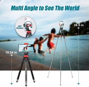 img 3 attached to 📸 Fotopro Tripod for iPhone: Lightweight 39.5'' Portable Stand with Remote for iPhone 11 Xs Max, Adjustable Travel Tripod