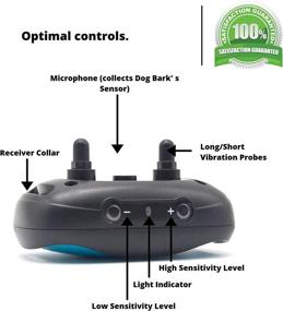 img 1 attached to 🐶 Global Way Humane Anti Barking Collar: Rechargeable Vibrating Collar to Stop Barking for Dogs - Adjustable Vibration Intensities, Small-Medium-Large