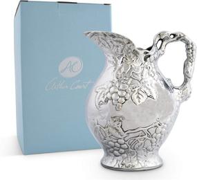 img 4 attached to Arthur Court Grape 10 Inch Pitcher: Timeless Elegance for Serving Refreshing Drinks