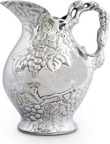 img 3 attached to Arthur Court Grape 10 Inch Pitcher: Timeless Elegance for Serving Refreshing Drinks