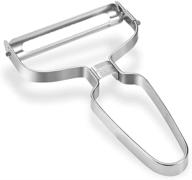 stainless steel kitchen tool peeler: includes 2 extra blades - perfect for fruits, veggies, potato, carrot - home cooking essential logo