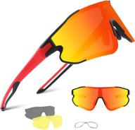 🕶️ banglong polarized sports sunglasses: versatile eyewear for men & women - ideal for running, golf, fishing, and cycling with 3 interchangeable lenses logo