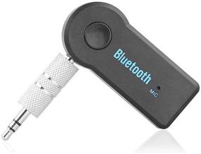 img 2 attached to Paddsun Portable Bluetooth Receiver - 3.5mm Music Streaming Adapter, Hands-Free Call, Noise Canceling, 🎧 A2DP Wireless AUX for iOS Android Cell Phone PC - Home Sound System Audio with Microphone