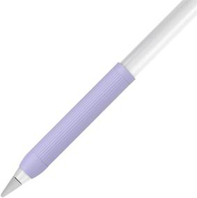 img 4 attached to 🖊️ Grip Holder for Apple Pencil | Compatible Accessories for Apple Pen 1st Gen/iPad Pencil 2nd Gen (Purple)