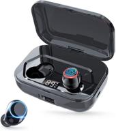 🎧 ultimate wireless bluetooth 5.0 earbuds: waterproof, noise-cancelling, with mic, touch control, led display, power bank - a1-l logo