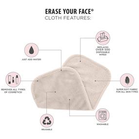 img 3 attached to 🌿 ECO-Friendly Reusable Makeup Removing Cloths for a Fresh-Faced Clean! Erase Your Face with Ease - Danielle Enterprises Reusable Makeup Remover Cloths, 4 pack (D50007) - 1 Count