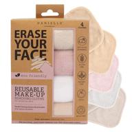 🌿 eco-friendly reusable makeup removing cloths for a fresh-faced clean! erase your face with ease - danielle enterprises reusable makeup remover cloths, 4 pack (d50007) - 1 count logo