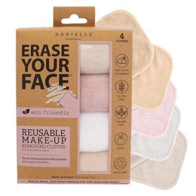 img 4 attached to 🌿 ECO-Friendly Reusable Makeup Removing Cloths for a Fresh-Faced Clean! Erase Your Face with Ease - Danielle Enterprises Reusable Makeup Remover Cloths, 4 pack (D50007) - 1 Count