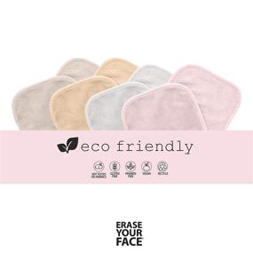 img 2 attached to 🌿 ECO-Friendly Reusable Makeup Removing Cloths for a Fresh-Faced Clean! Erase Your Face with Ease - Danielle Enterprises Reusable Makeup Remover Cloths, 4 pack (D50007) - 1 Count