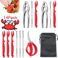 seafood crackers stainless shellfish scissors logo