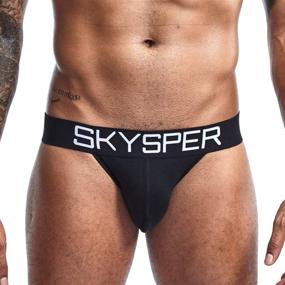 img 4 attached to SKYSPER Jockstrap for Men - Athletic Supporter Jock Straps for Male Underwear