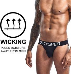 img 3 attached to SKYSPER Jockstrap for Men - Athletic Supporter Jock Straps for Male Underwear