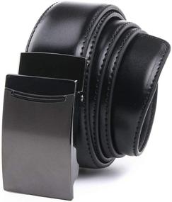 img 4 attached to Genuine Leather Automatic Customized Brown2077 Men's Accessories and Belts