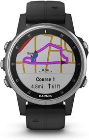 img 3 attached to 🏃 Garmin f?nix 5S Plus: Compact Multisport Smartwatch with Music, GPS, Maps, Garmin Pay, and Renewed Silver with Black Band - 010-01987-20