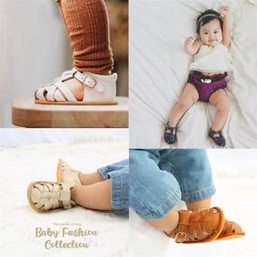 img 3 attached to 👶 Babelvit Premium Infant Baby Girl Boy Sandals: Comfortable Summer Outdoor Beach Shoes with Flower Bowknot & Anti-Slip Rubber Sole – Perfect for Newborns and Toddlers!