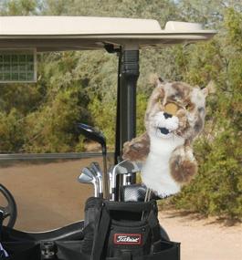 img 1 attached to 🐆 Daphne's Bobcat Headcovers: Sleek Brown with Striking Black Spots