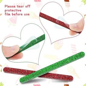 img 2 attached to Romooa 30 Pieces Acrylic Popsicle Stick Reusable Cakesicle Sticks - Mini Mirror Ice Cream Sticks & Cakesicle Mold for Home Cake Candy Gifts Party Craft (4.6 Inches, Red, Green)