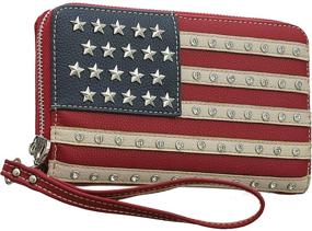 img 1 attached to Montana West American Zip Around Wristlet