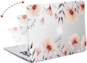 img 1 attached to 🌸 Transparent MOSISO MacBook Air 13 Inch Case - Galsang Flower Design (2010-2017 Release)