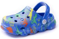 👟 adorable owanvion cartoon clogs for boys' garden shoes logo