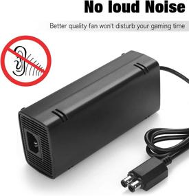 img 2 attached to Xbox 360 Slim Power Supply - Auto Voltage AC Adapter Cord for Xbox 360 Slim (Black)